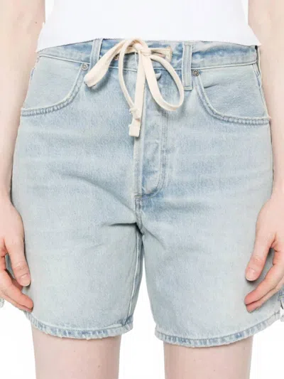 Citizen Of Humanity Brynn Drawstring Short In Jesamyn In Blue