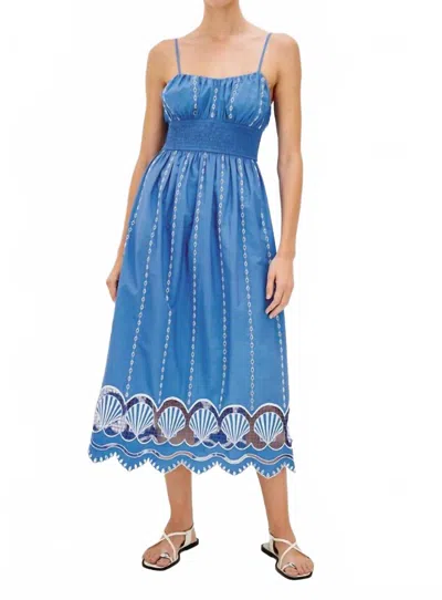 Rails Murano Embroidered Eyelet Cotton Sundress In Blue