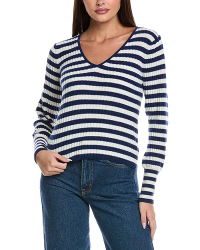 &isla Rio Stripe Cashmere Sweater In Blue