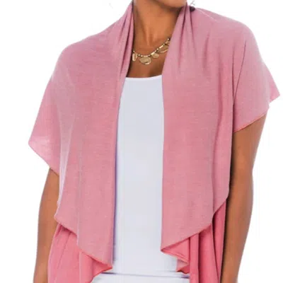 Shawl Dawls Short Convertible Shawl In Pink In Pink