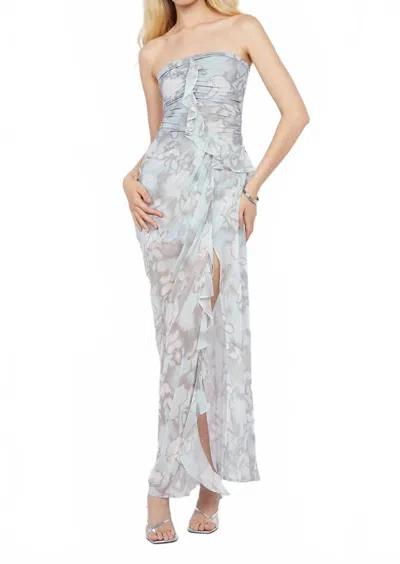 Bec & Bridge Zabelle Strapless Maxi Dress In Moonshadow In Multi
