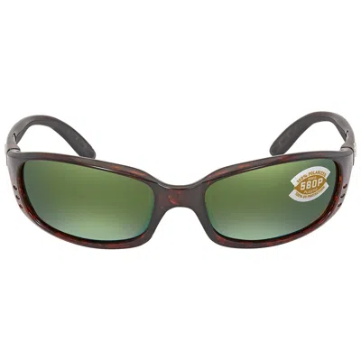 Costa Del Mar Brine Green Mirror Polarized Polycarbonate Men's Sunglasses Br 10 Ogmp 59 In Brown