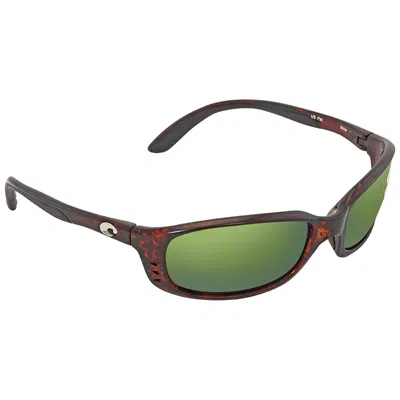 Costa Del Mar Brine Green Mirror Polarized Polycarbonate Men's Sunglasses Br 10 Ogmp 59 In Brown