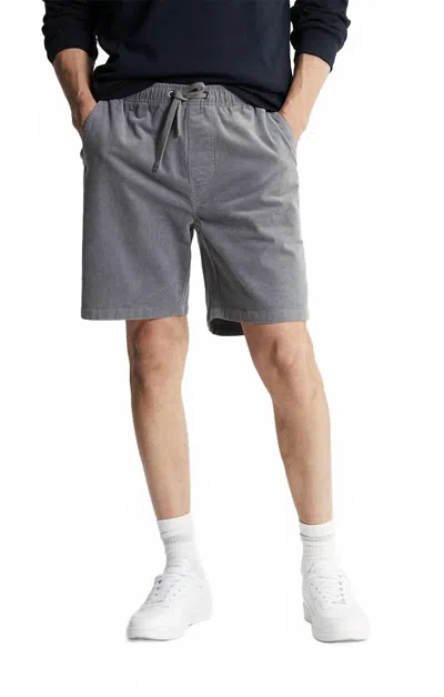 Jachs New York Corduroy Pull On Short In Grey In Gray