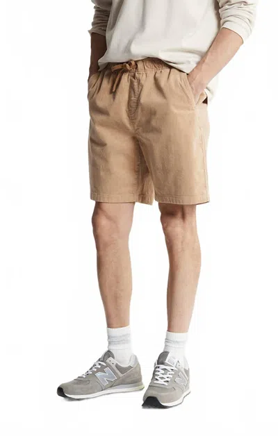 Jachs New York Corduroy Pull On Short In Khaki In Green