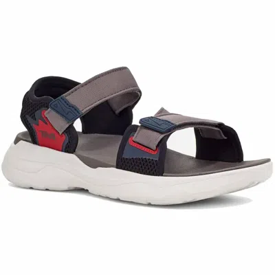 Teva Men's Zymic Sandal In Grey / Red In Multi