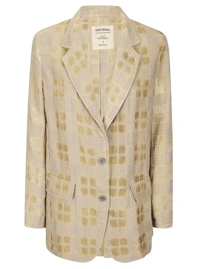 Uma Wang Tailored Blazer With Back Vent And Pockets In Neutral