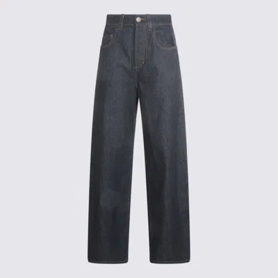 Uma Wang Patch-pocket Straight-leg Trousers In Blue