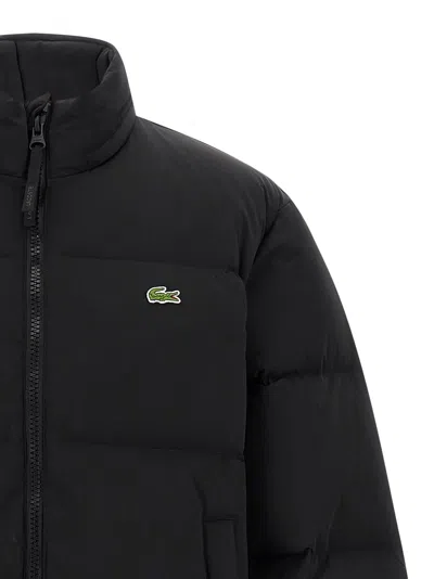 Lacoste Water-repellent Down Jacket With Packable Hood Clothing In Black