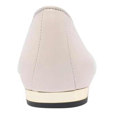 Aquazzura Gioia Leather Ballet Flats In Brown