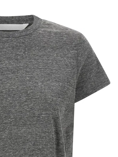 Mother Short Sleeve Crew Neck T-shirt In Gray