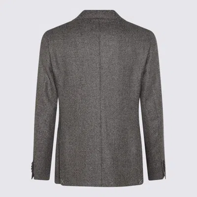 Canali Two-button Single-breasted Blazer In Gray