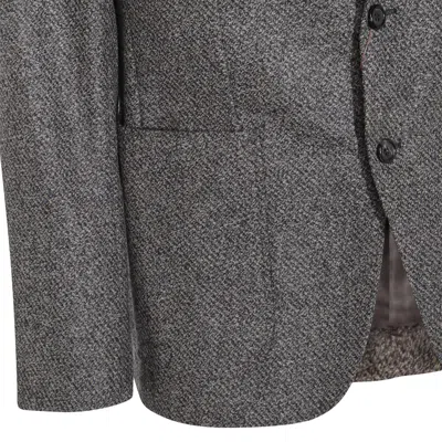 Canali Two-button Single-breasted Blazer In Gray