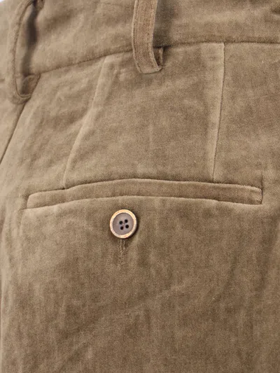 Uma Wang High-waisted Wide-leg Trousers With Button Closure In Brown