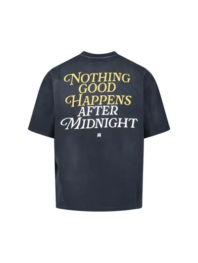 Amiri Night Shirt In Black