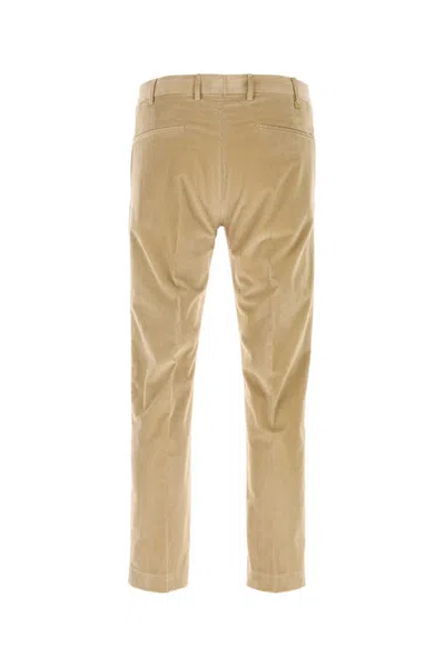 Pt Torino Stretch Corduroy Trousers Featuring Pockets In Brown