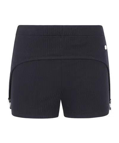 Jean Paul Gaultier Mini Shorts "the Garter" In Black