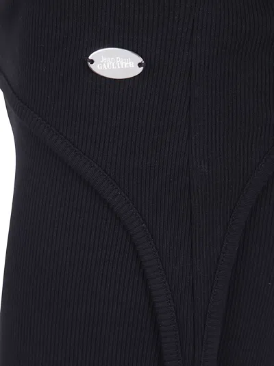 Jean Paul Gaultier Mini Shorts "the Garter" In Black