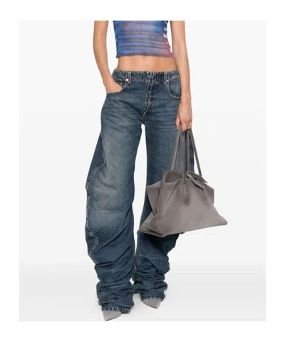 Jean Paul Gaultier Low-rise Jeans In Blue