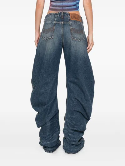 Jean Paul Gaultier Low-rise Jeans In Blue