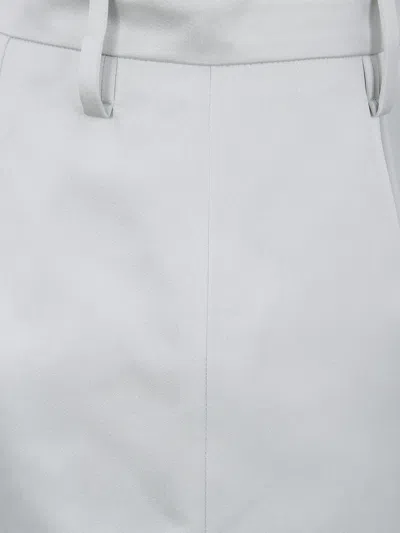 N°21 Satin Pencil Skirt In White