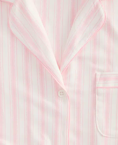 Charter Club Women's Jersey Printed Long Sleeve Sleepshirt In Pink