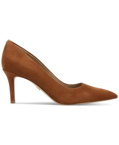 Sam Edelman Vienna Womens Comfort Insole Pointed Toe Pumps In Brown
