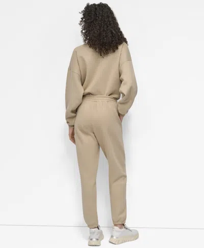 Dkny Women's Hd Logo High Waist Relaxed Joggers In Brown