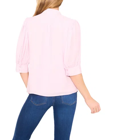 Cece Regular Fit Button Up In Pink