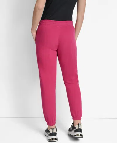 Dkny Women's Hd Logo High Waist Relaxed Joggers In Pink