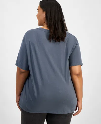 Grayson Threads, The Label Trendy Plus Size Hello Kitty Mummy T-shirt In Gray