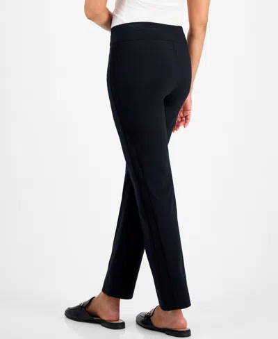 Jm Collection Women's Lace Side Panel Pull-on Pants In Multi