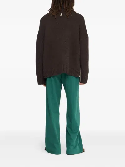 Jw Anderson Two Tone Patch Pocket Sweater In Neutral