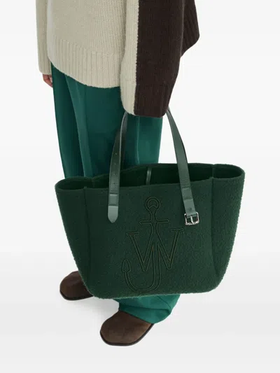 Jw Anderson Two Tone Patch Pocket Sweater In Neutral