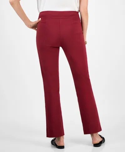 Jm Collection Women's Lace Side Panel Pull-on Pants In Multi