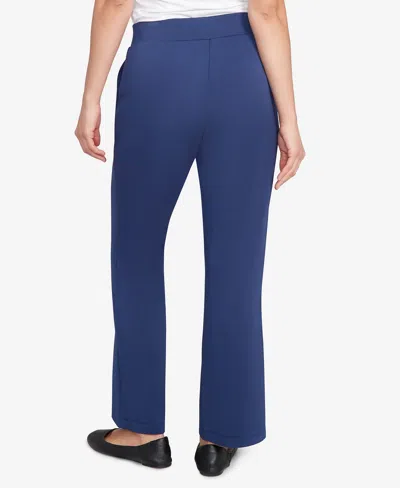 Ruby Rd. Petite Scuba Pull On Pants In Blue