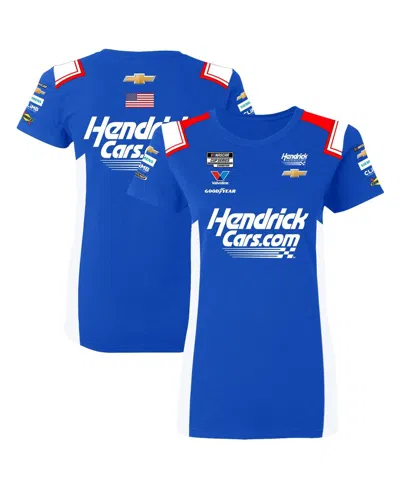 Hendrick Motorsports Team Collection Women's Blue Kyle Larson Hendrickcars.com Uniform T-shirt In Blue