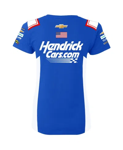 Hendrick Motorsports Team Collection Women's Blue Kyle Larson Hendrickcars.com Uniform T-shirt In Blue
