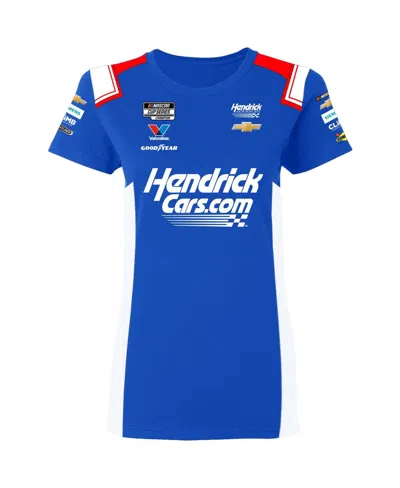 Hendrick Motorsports Team Collection Women's Blue Kyle Larson Hendrickcars.com Uniform T-shirt In Blue