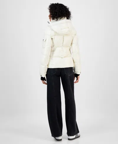 S13 Women's Kylie Glossy Puffer Jacket In Multi