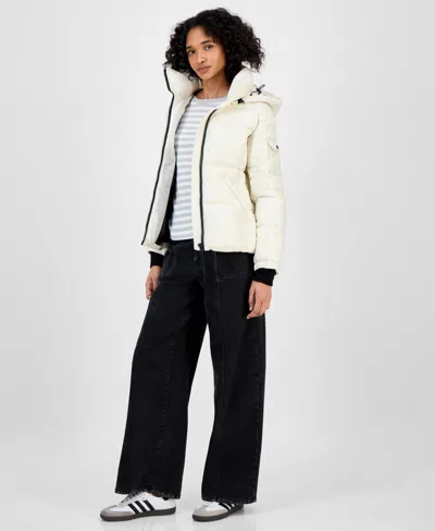 S13 Women's Kylie Glossy Puffer Jacket In Multi