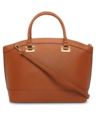 Anne Klein Women's New Recruits Dome Satchel In Brown