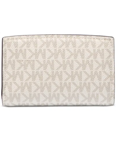 Michael Kors Bryant Medium Signature Logo Wallet In Neutral