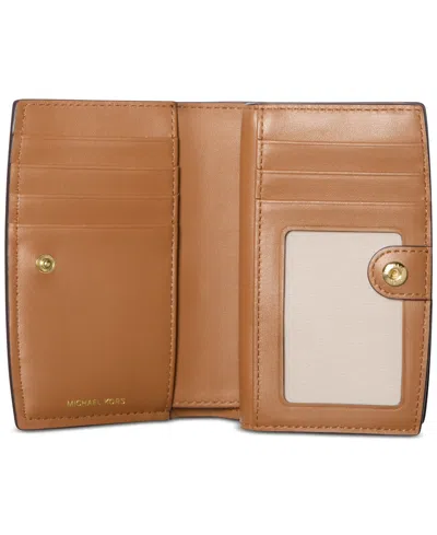 Michael Kors Bryant Medium Signature Logo Wallet In Neutral