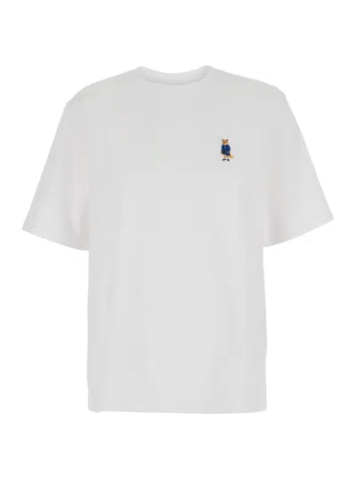 Maison Kitsuné Dressed Fox Comfort Tee-shirt In White