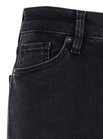 Frame Le Sleek High-rise Straight Jeans In Black