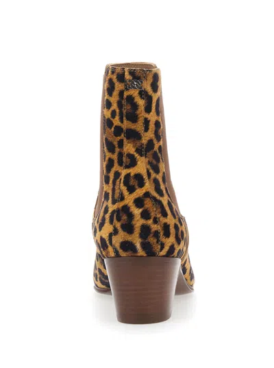 Casadei 50mm Leopard-print Block-heel Ankle Boots In Multi