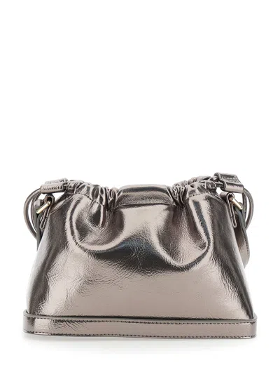 Apc A.p.c. Shoulder Bag With Metallic Drawstring In Gold