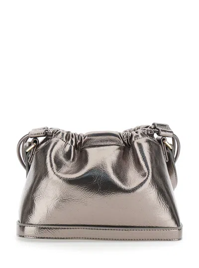 Apc A.p.c. Shoulder Bag With Metallic Drawstring In Gold