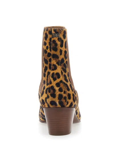 Casadei 50mm Leopard-print Block-heel Ankle Boots In Multi